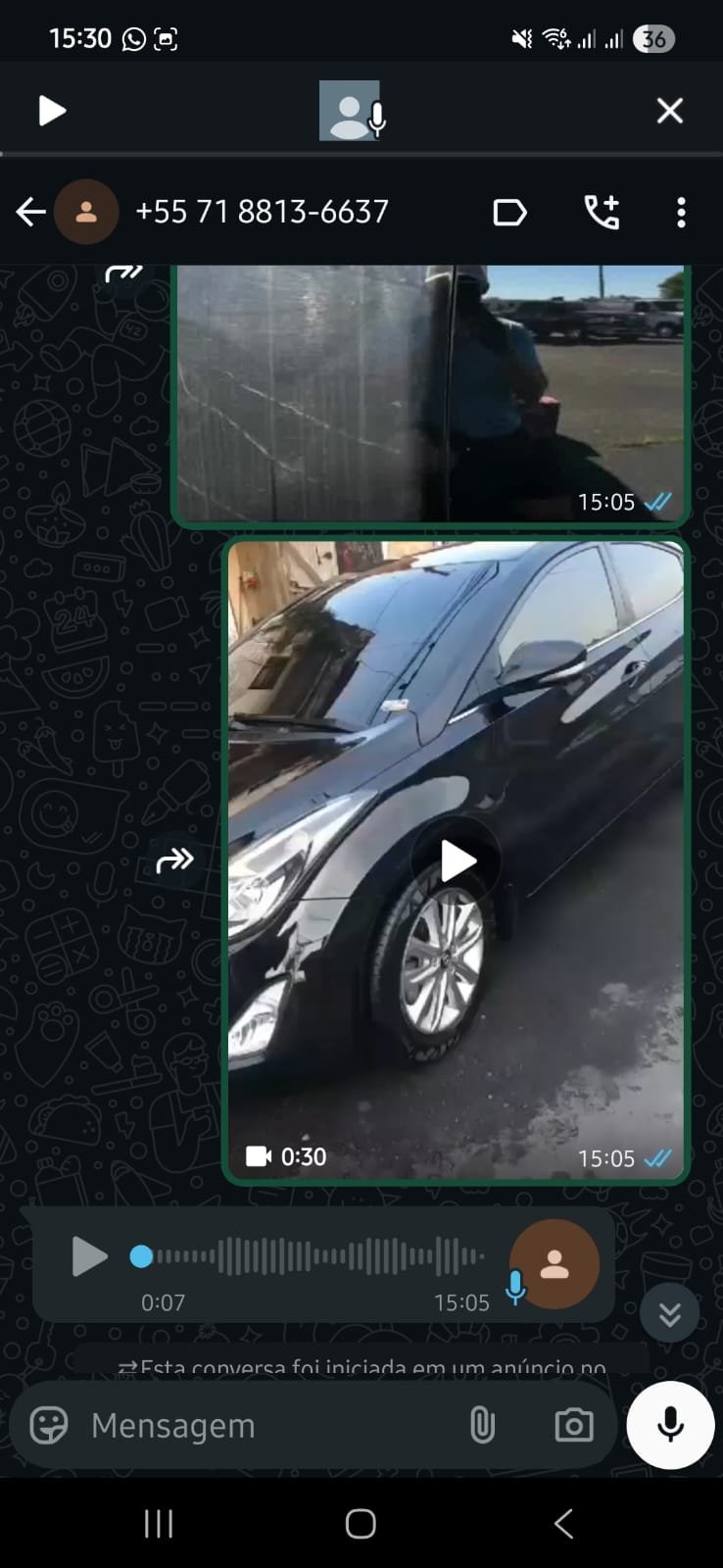 Avaliação no WhatsApp 1